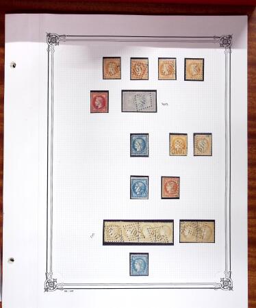 1753-1876, Jolie collection d'obl. sur détachés et