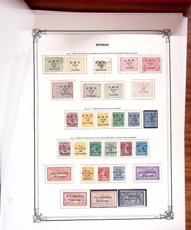 Collection sur grandes pages d'album Yvert, comprenant