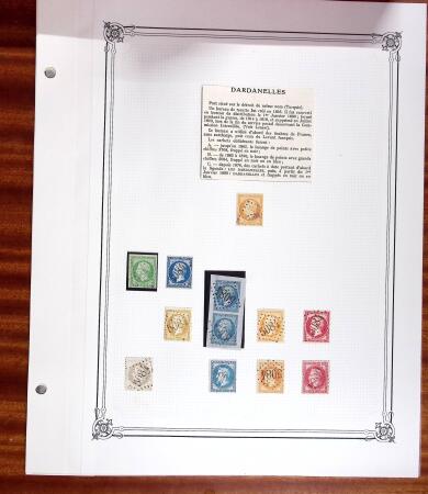 DARDANELLES Collection d'oblitérations sur grandes