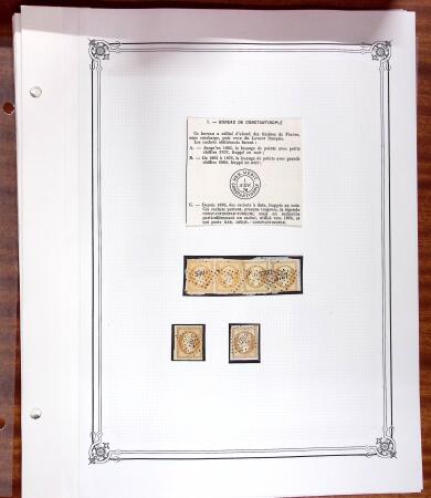 CONSTANTINOPLE Collection d'oblitérations sur grandes