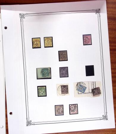 CONSTANTINOPLE Collection d'oblitérations sur grandes