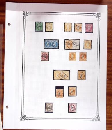 ALEXANDRIE Collection d'oblitérations sur grandes