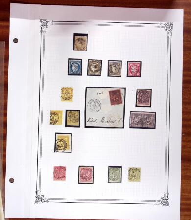 ALEXANDRIE Collection d'oblitérations sur grandes