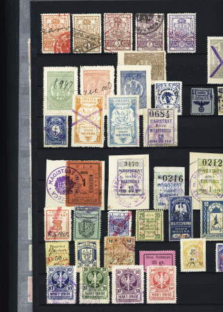 1918-1945, Fantastic POLAND collection of LOCAL issues