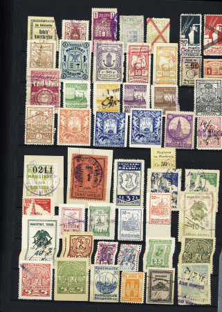 1918-1945, Fantastic POLAND collection of LOCAL issues