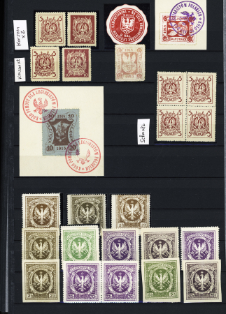 1918-1945, Fantastic POLAND collection of LOCAL issues