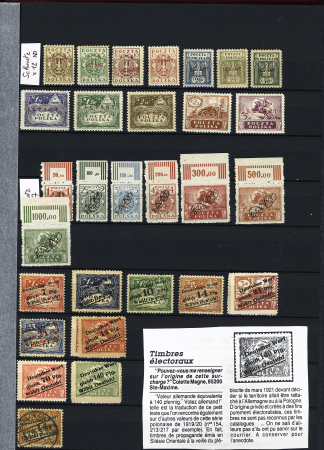 1918-1945, Fantastic POLAND collection of LOCAL issues