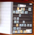1849-1900, OBLITERATION : Ensemble en huit classeurs,