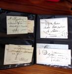 1849-1900, OBLITERATION : Ensemble en huit classeurs,