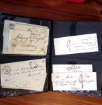 1849-1900, OBLITERATION : Ensemble en huit classeurs,
