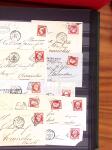 1849-1965, Stock en 8 classeurs de timbres période