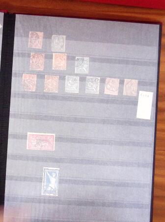 1849-1965, Stock en 8 classeurs de timbres période