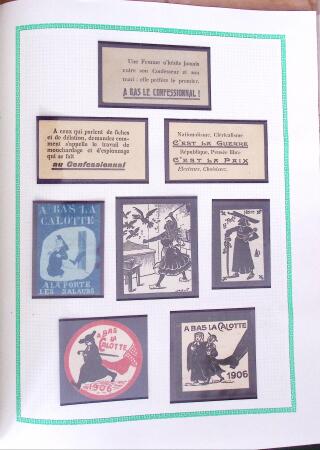 1848, Album vert de documents anciens dont congés de