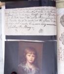 1848, Album vert de documents anciens dont congés de