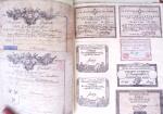 1848, Album vert de documents anciens dont congés de
