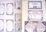 1848, Album vert de documents anciens dont congés de