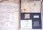 1848, Album vert de documents anciens dont congés de