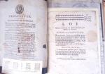 1848, Album vert de documents anciens dont congés de