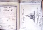 1848, Album vert de documents anciens dont congés de