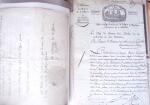 1848, Album vert de documents anciens dont congés de