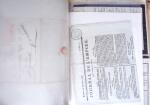 1848, Album vert de documents anciens dont congés de