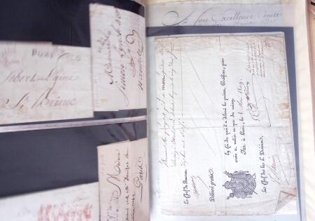 1848, Album vert de documents anciens dont congés de