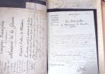 1848, Album vert de documents anciens dont congés de