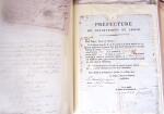 1848, Album vert de documents anciens dont congés de