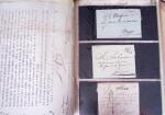 1848, Album vert de documents anciens dont congés de