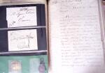 1848, Album vert de documents anciens dont congés de