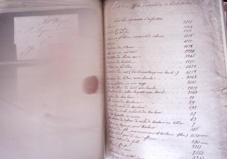 1848, Album vert de documents anciens dont congés de