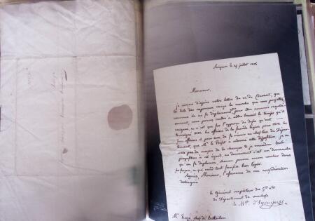 1848, Album vert de documents anciens dont congés de