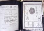 1848, Album vert de documents anciens dont congés de