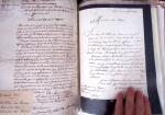 1848, Album vert de documents anciens dont congés de