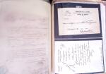 1848, Album vert de documents anciens dont congés de