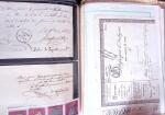 1848, Album vert de documents anciens dont congés de