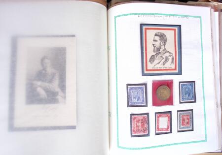 1848, Album vert de documents anciens dont congés de