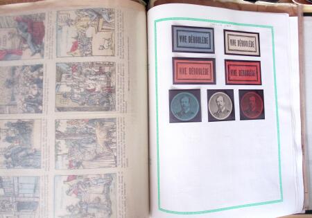 1848, Album vert de documents anciens dont congés de
