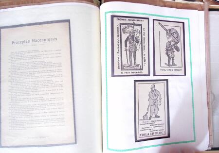 1848, Album vert de documents anciens dont congés de