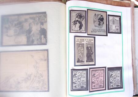 1848, Album vert de documents anciens dont congés de