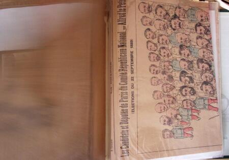 1848, Album vert de documents anciens dont congés de