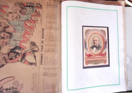 1848, Album vert de documents anciens dont congés de