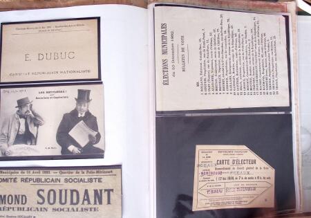 1848, Album vert de documents anciens dont congés de