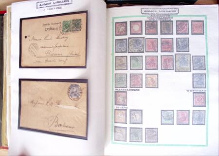 env.1870, Album Yvert rouge : Alsace-Lorraine 19ème