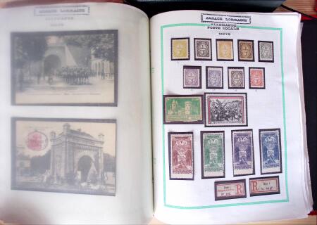 env.1870, Album Yvert rouge : Alsace-Lorraine 19ème