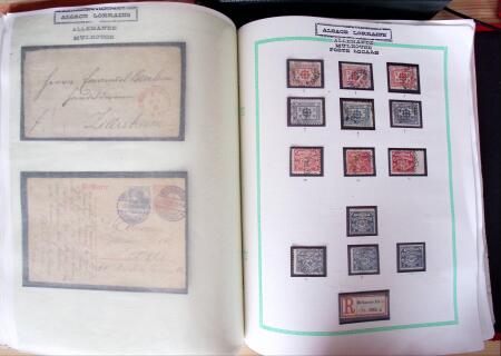 env.1870, Album Yvert rouge : Alsace-Lorraine 19ème