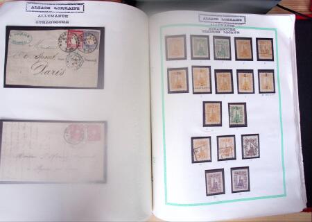 env.1870, Album Yvert rouge : Alsace-Lorraine 19ème