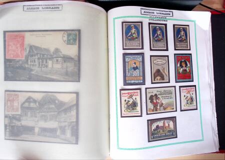 env.1870, Album Yvert rouge : Alsace-Lorraine 19ème
