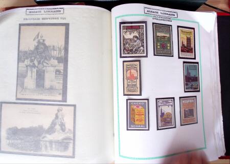 env.1870, Album Yvert rouge : Alsace-Lorraine 19ème