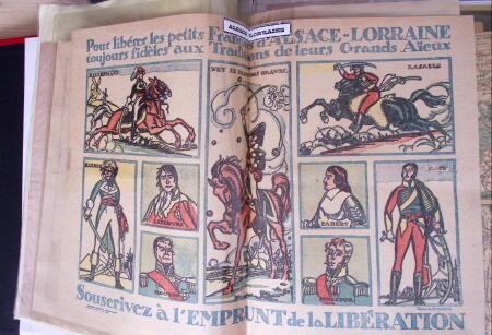 env. 1870-1914, L'Alsace-Lorraine : vignettes, cartes